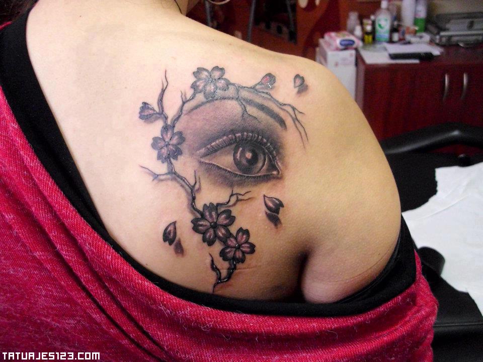 Ojo en el hombro - Tatuajes 123