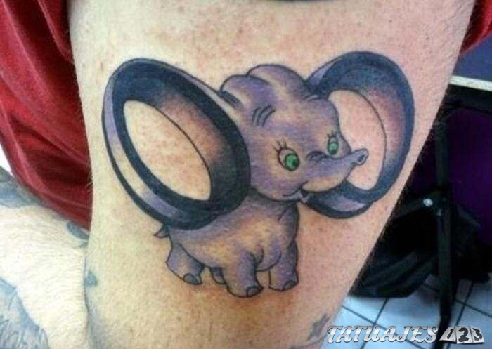 tatuaje Dumbo Disney
