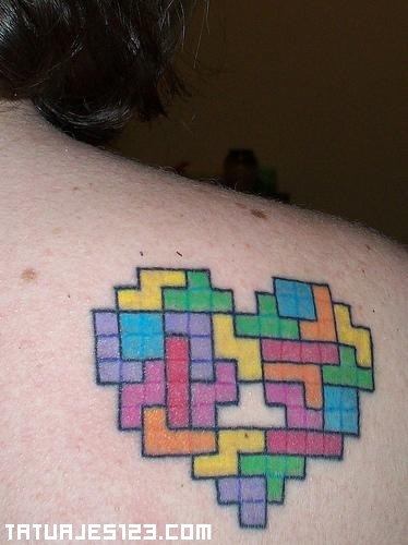 Corazón de tetris