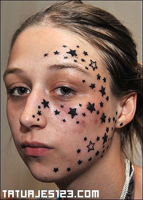Estrellas en la cara