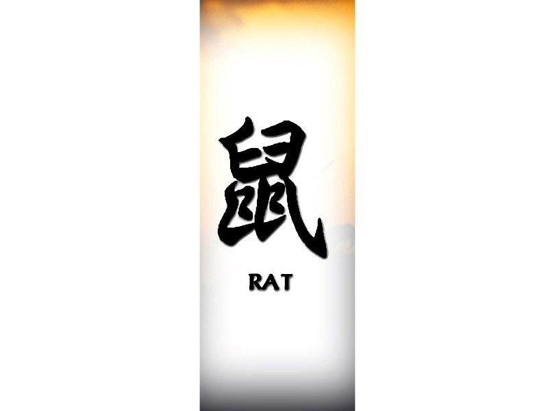 Letra del zodiaco chino la rata