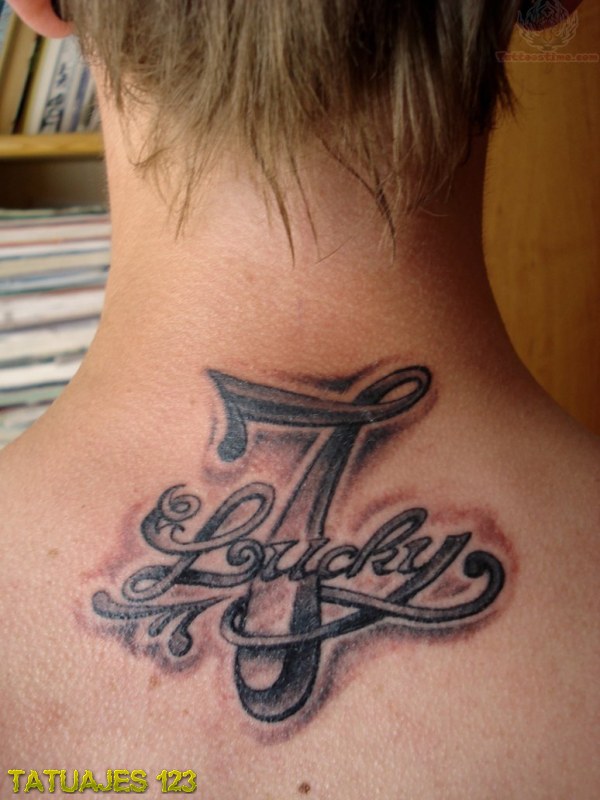 Tatuaje del número 7